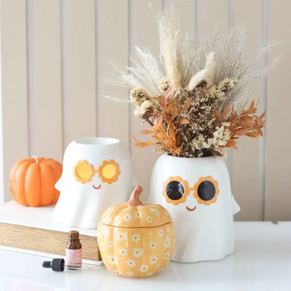 Quemador de aceite Fantasma Groovy para Halloween - Imagen 5