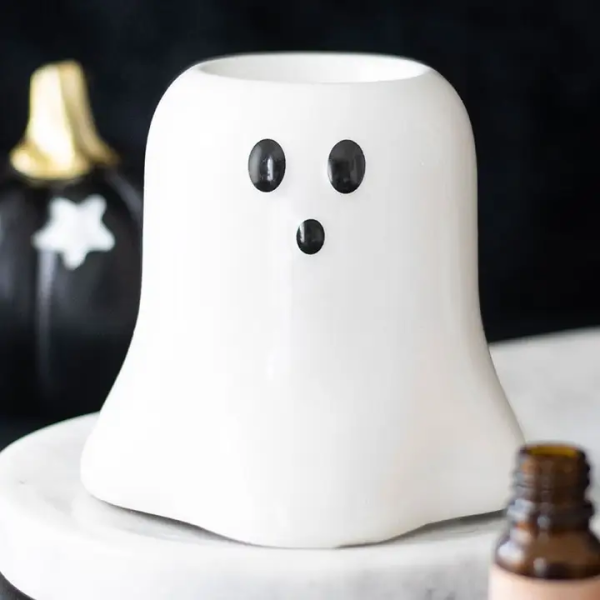 Quemador de aceite Fantasma Hey Boo para Halloween