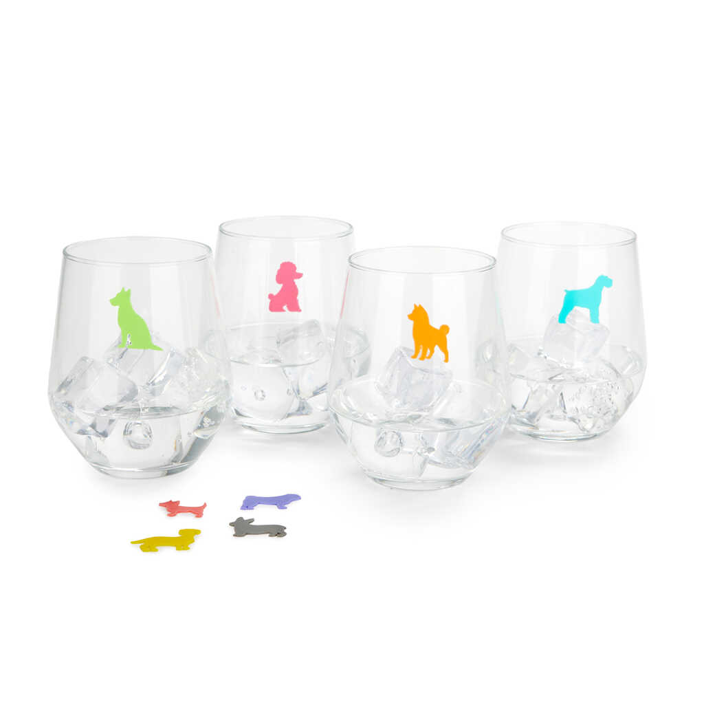 Marca copas Sticky Dogs x8 silicona