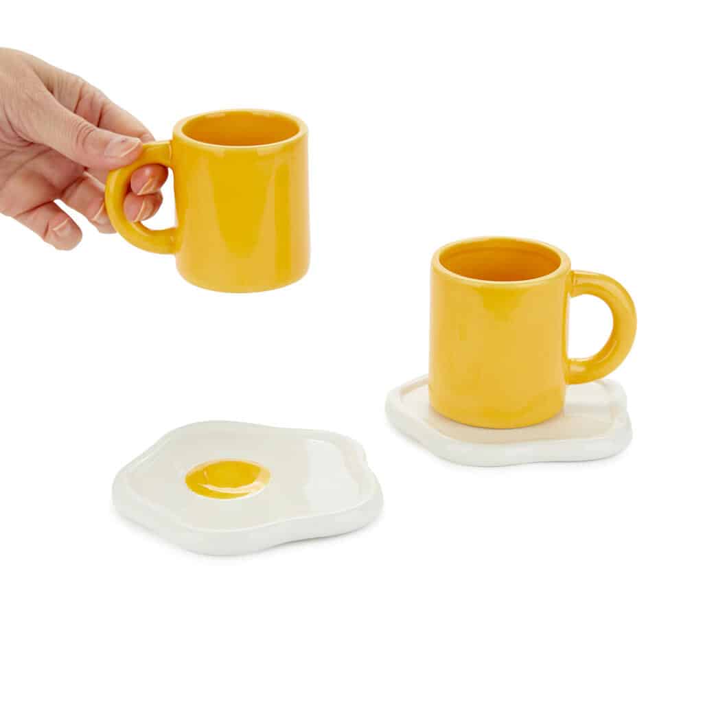 Set tazas café Sunny Side Up amarillo